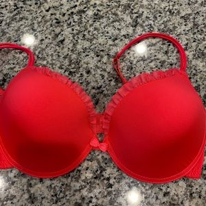 Hot pink, underwire, adjustable bra